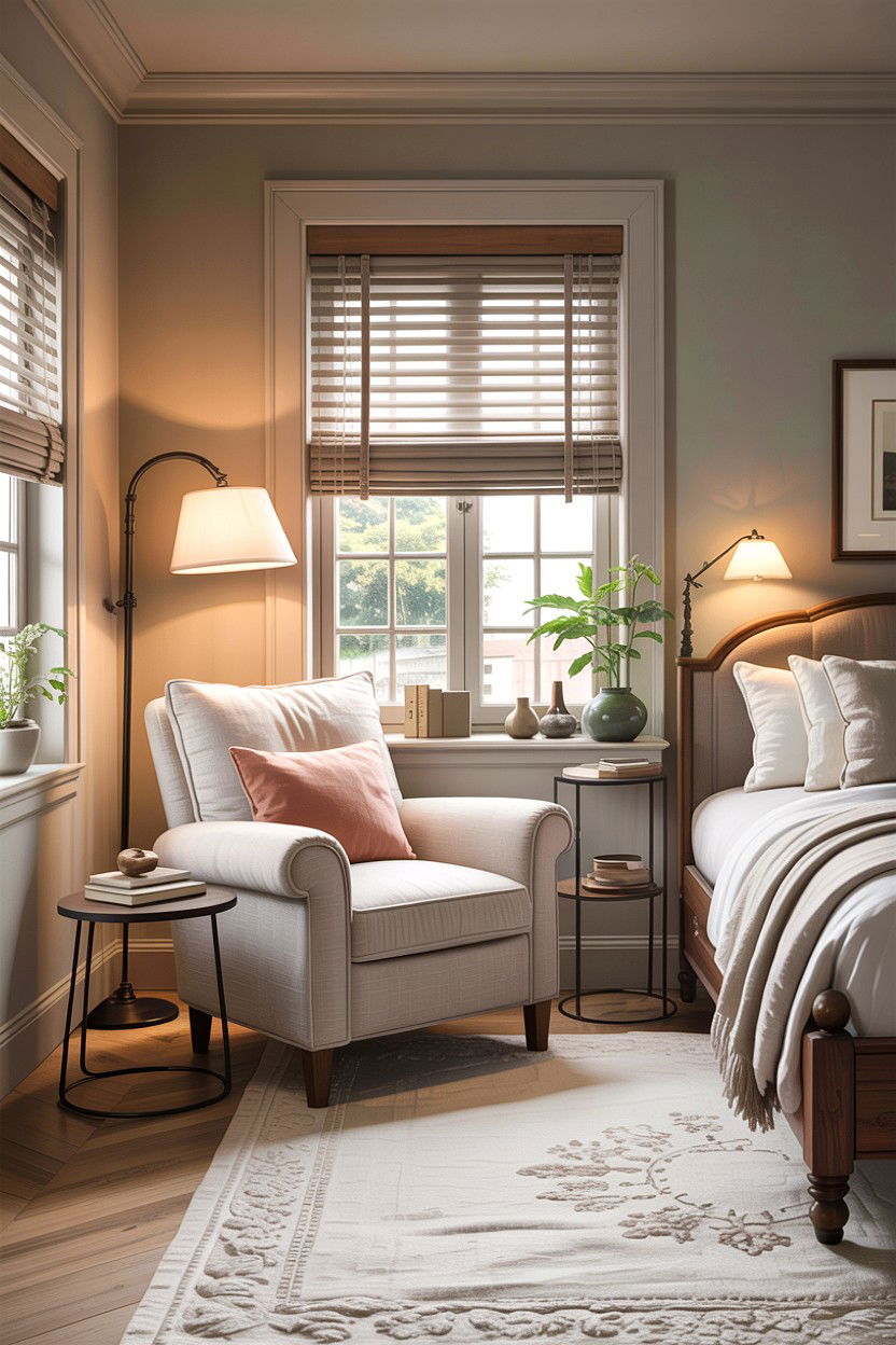 Cozy Reading Nook - 30 California casual bedroom ideas