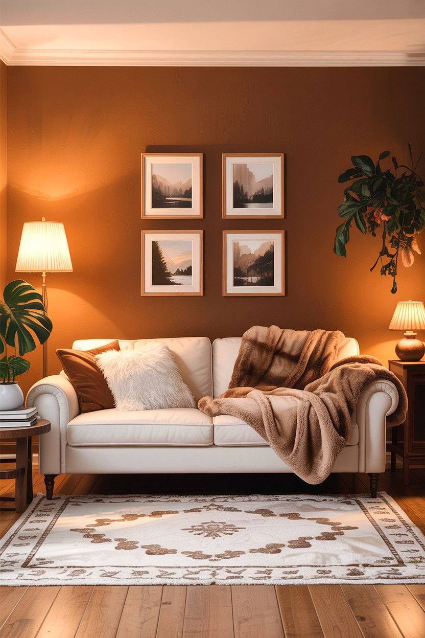 Cozy Tan Living Room - 30 tan and white living room ideas