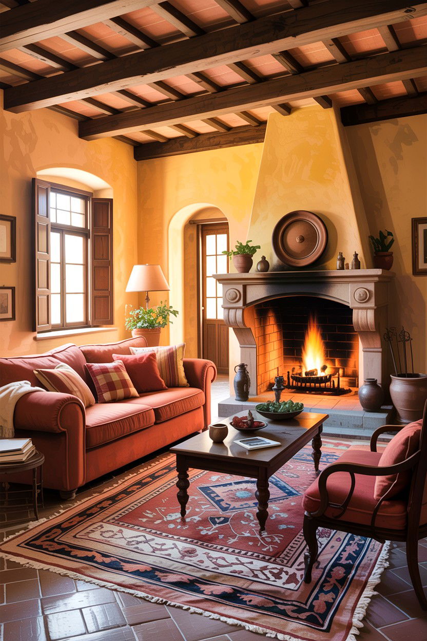 Cozy Tuscan Living Room - 30 living room Tuscan furniture ideas