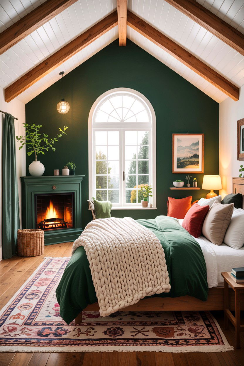 Cozy Vaulted Ceiling Bedroom - 30 bedroom vaulted ceiling ideas