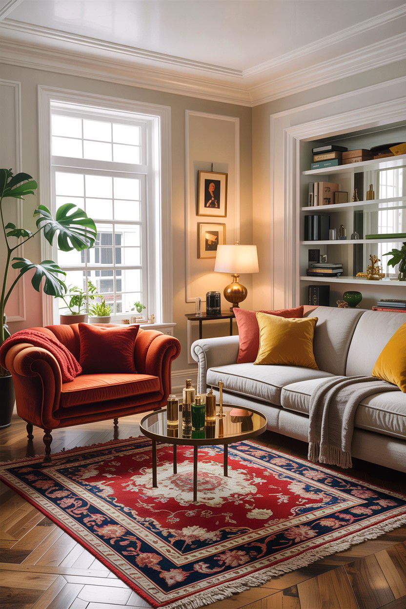 Cozy living room - 30 Hollywood regency living room ideas