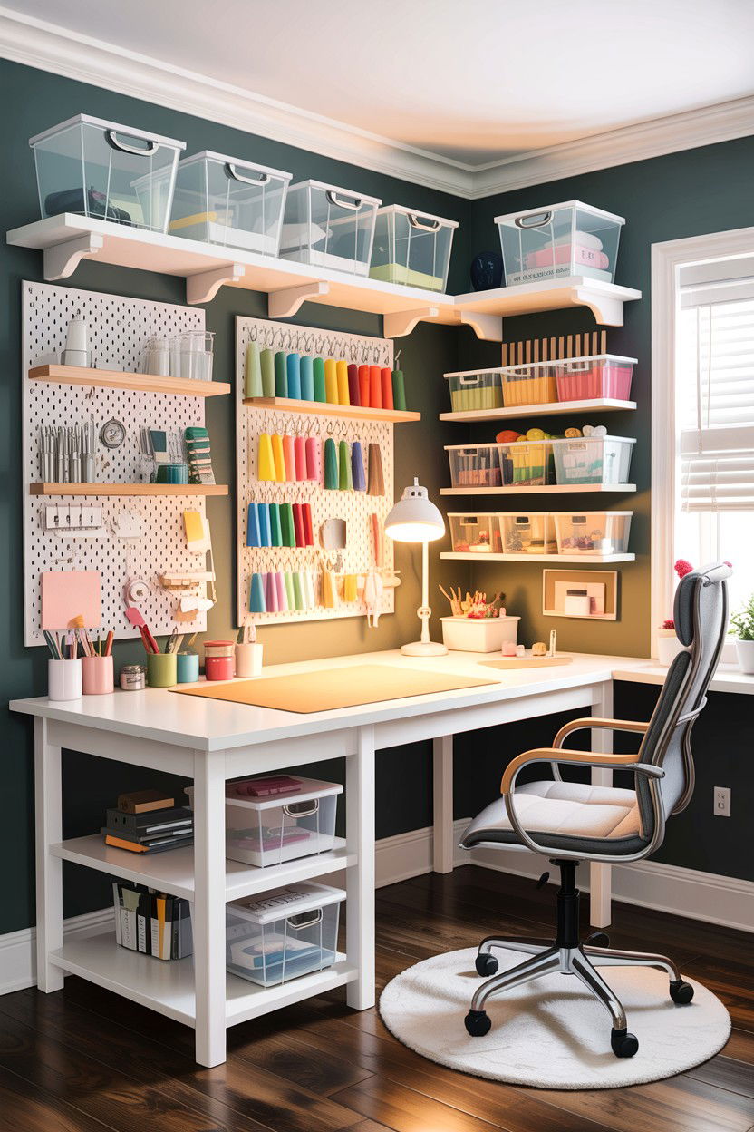 Craft Room Setup - 30 bedroom conversion ideas