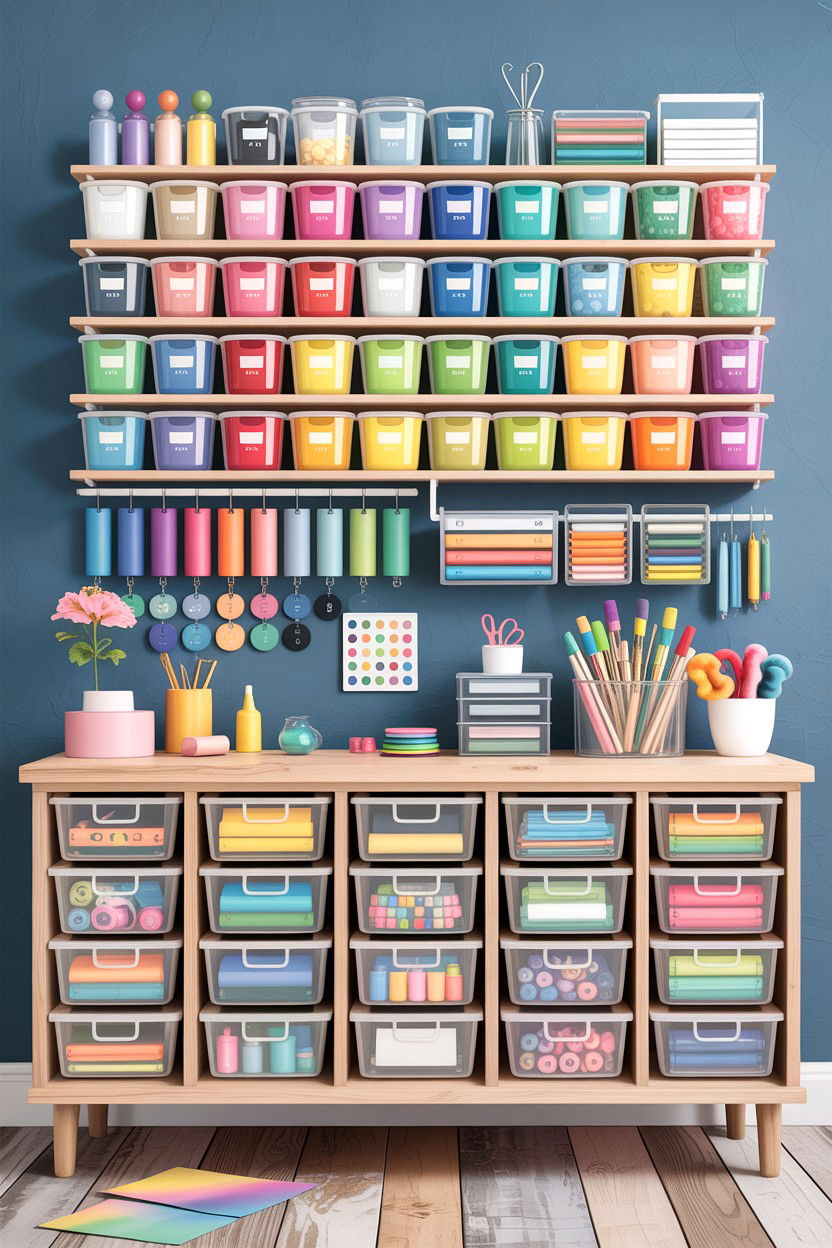 Craft room organization - 30 bedroom craft corner ideas
