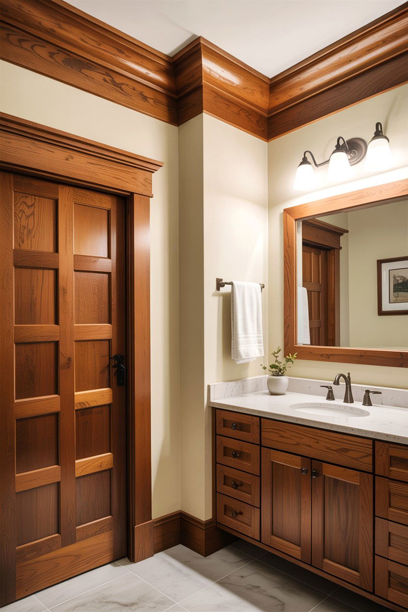Craftsman Bathroom Crown Molding - 30 bathroom crown molding ideas