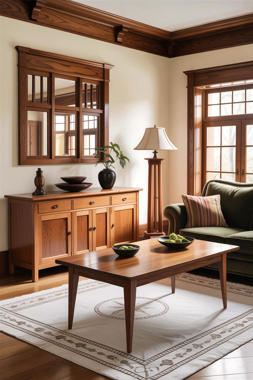 Craftsman Living Room With Tapered Leg Furniture - 30 living room Craftsman furniture ideas