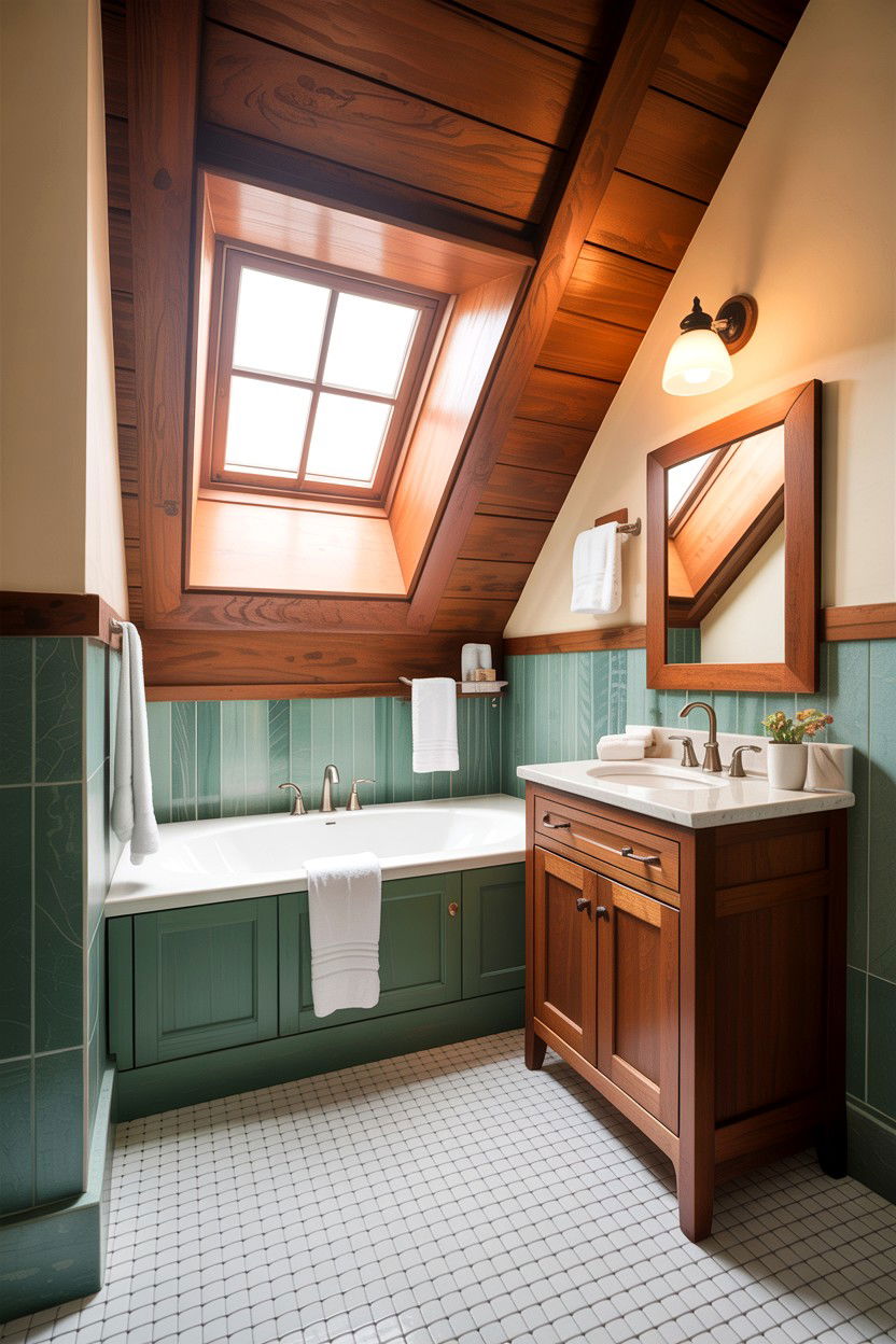 Craftsman attic bathroom - 30 craftsman bathroom ideas