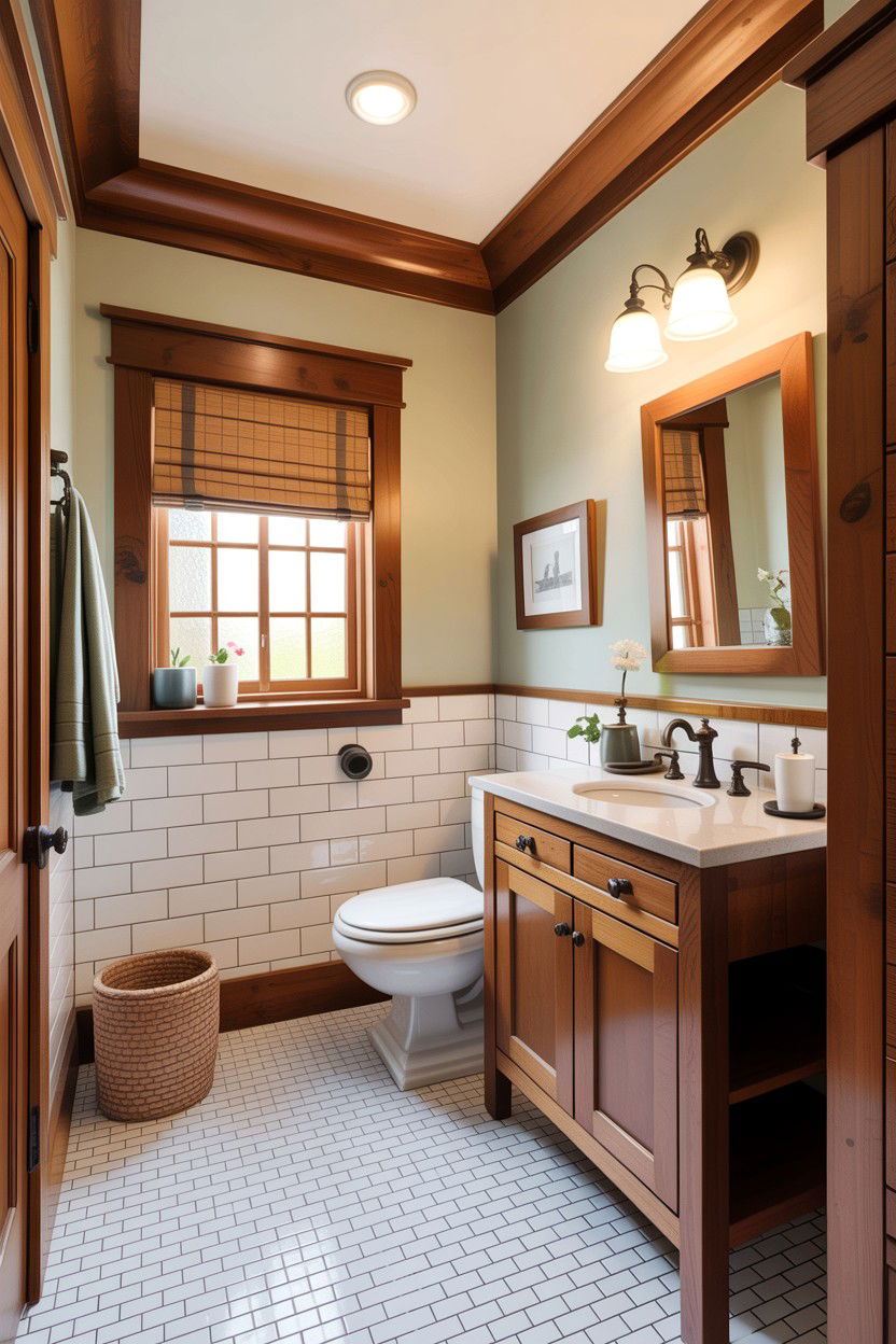 Craftsman guest bathroom - 30 craftsman bathroom ideas