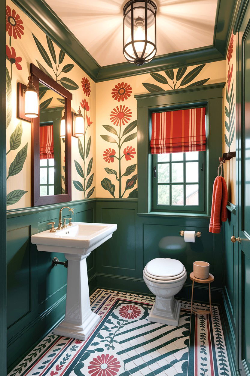 Craftsman powder room - 30 craftsman bathroom ideas