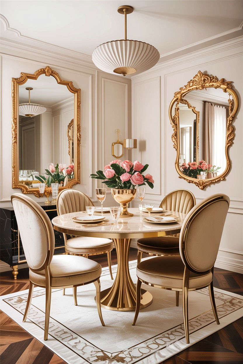 Cream And Gold Dining Room - 30 warm cream dining room ideas