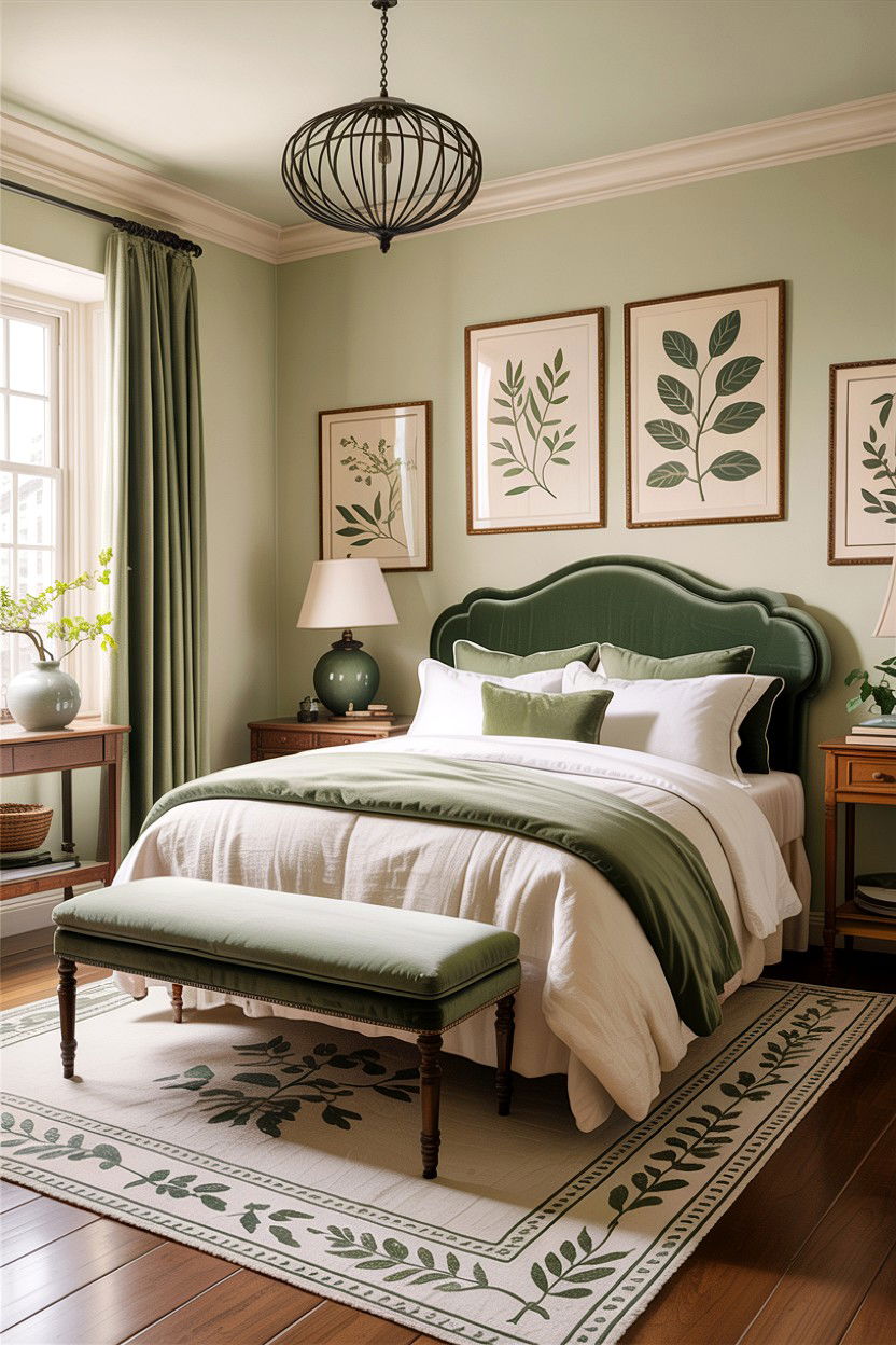 Cream And Sage Green Bedroom - 30 traditional cream bedroom ideas