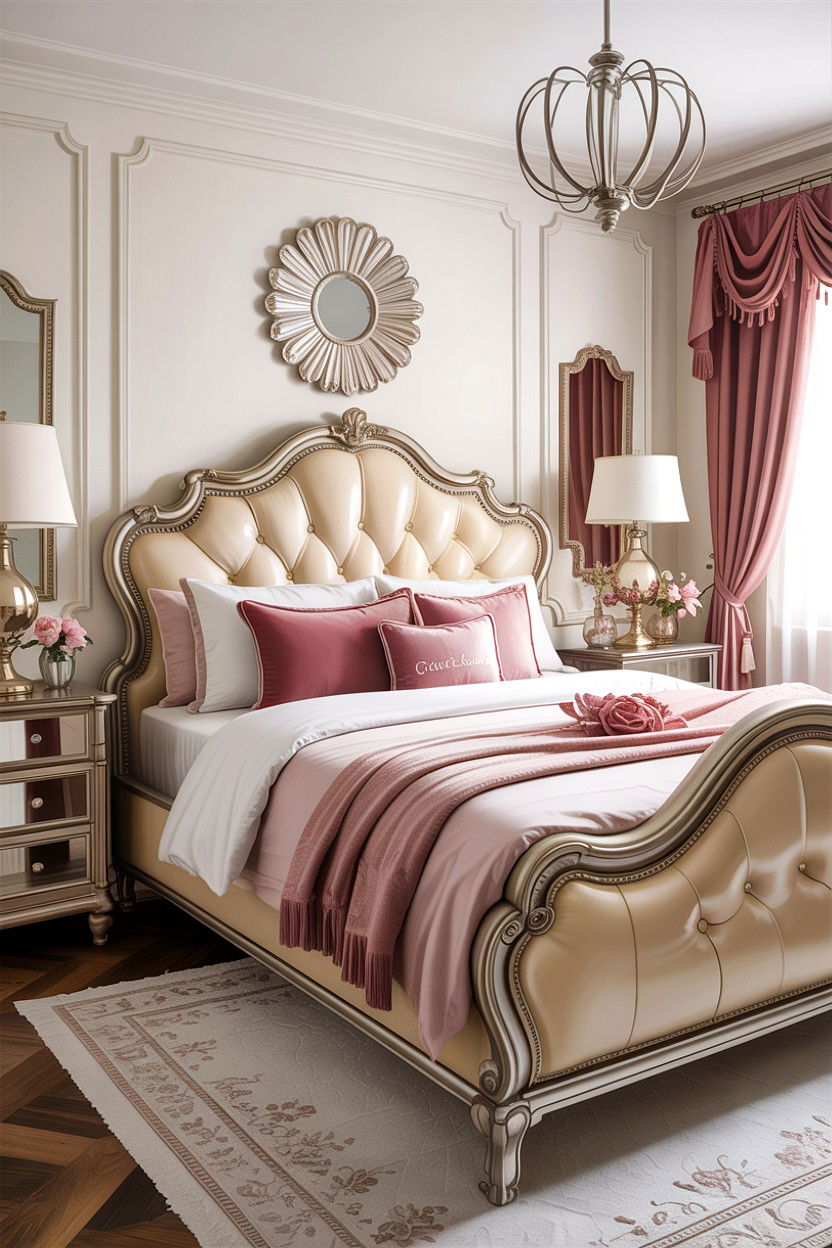 Cream Leather Headboard - 30 bedroom leather headboards