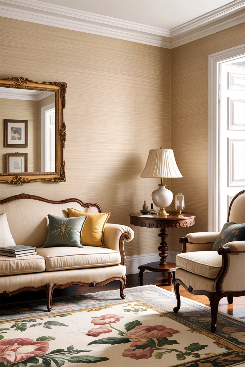 Cream grasscloth wallpaper - 30 living room grasscloth wallpapers