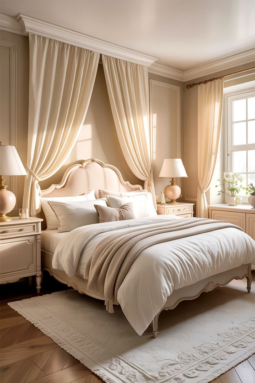 Creamy Beige Bedroom - 30 warm beige bedroom ideas