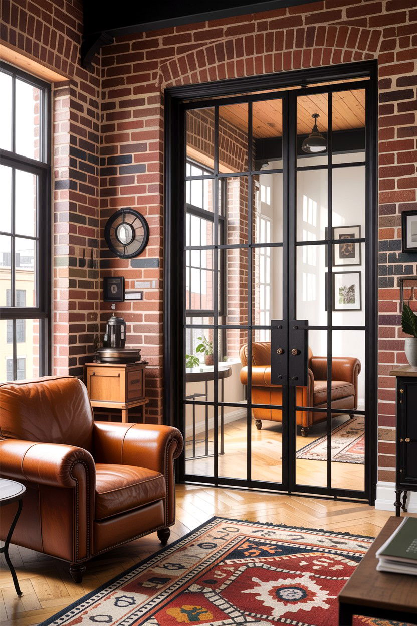 Crittall style glass door - 30 living room glass doors