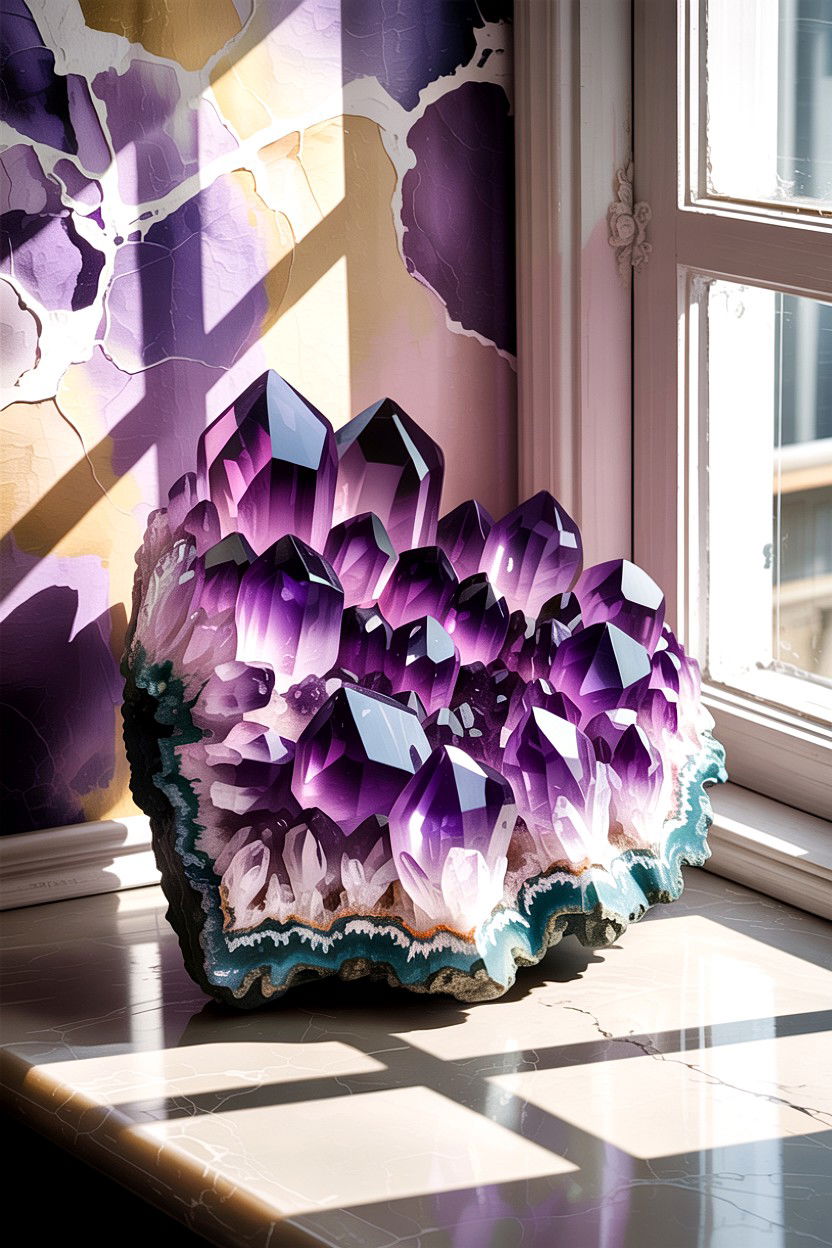 Crystal Cluster - 30 bedroom decorative objects