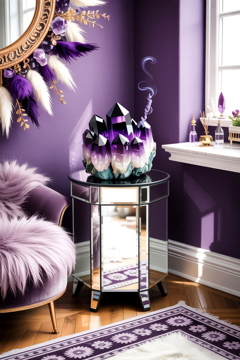 Crystal cluster decor - 30 living room figurines