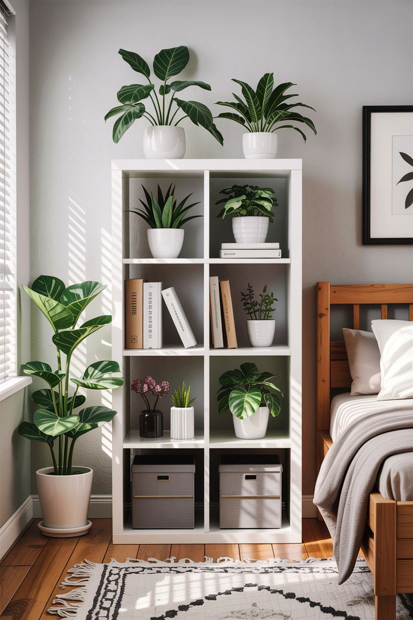 Cube Storage Shelf - 30 bedroom plant shelves