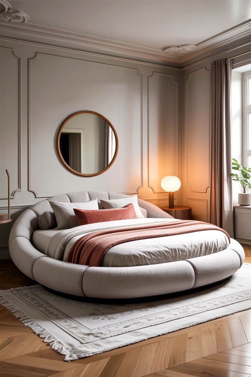 Curved Low Profile Bed - 30 bedroom low profile beds