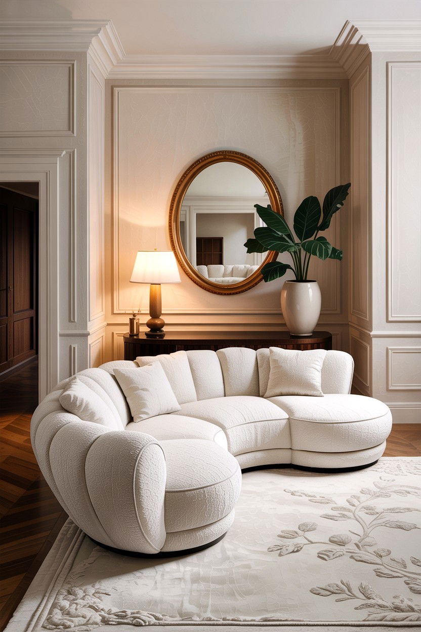 Curved Sectional Sofa Trend - 30 living room corner sofa ideas