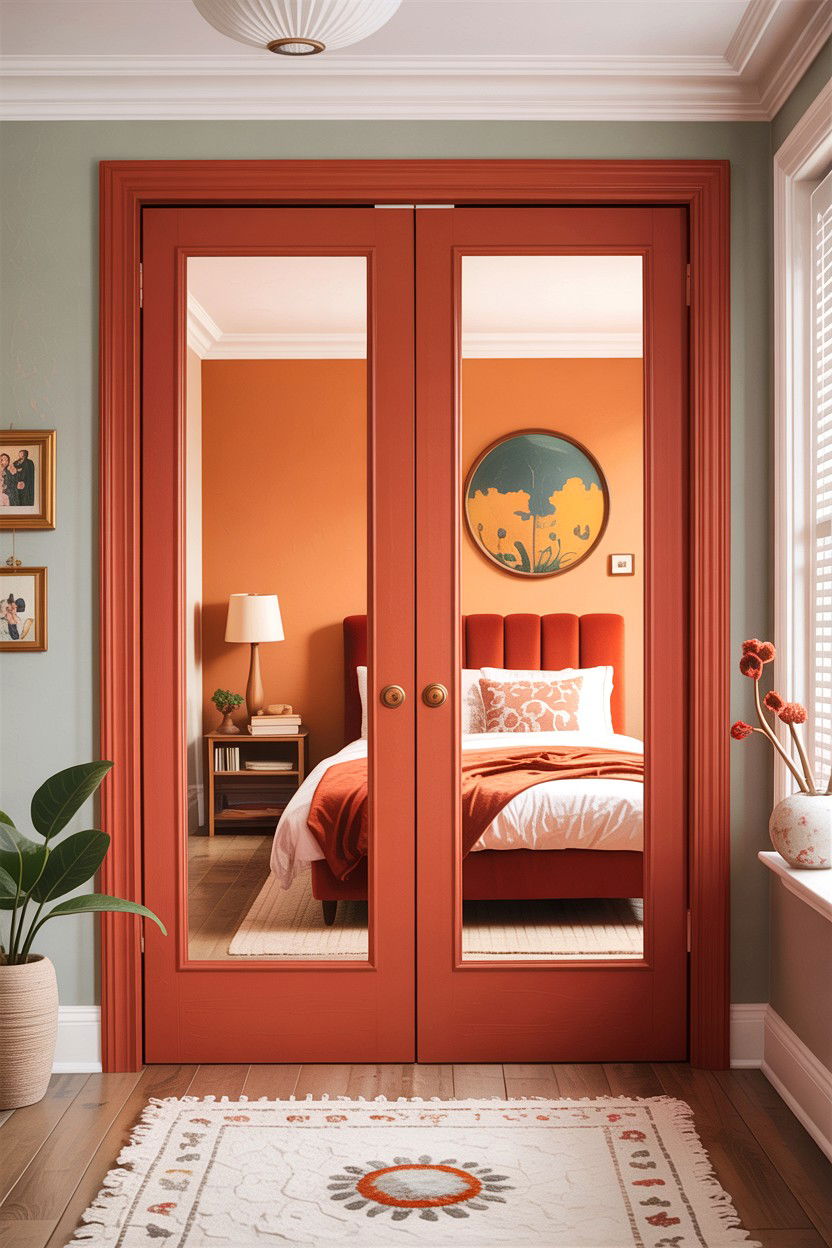 Custom painted bifold doors - 30 bedroom bifold doors