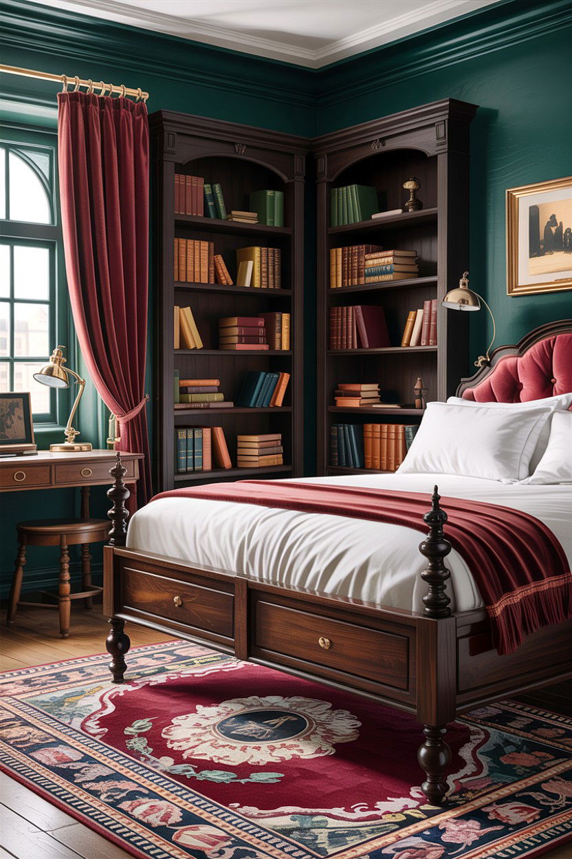 Dark Academia Bedroom - 30 bedroom designs