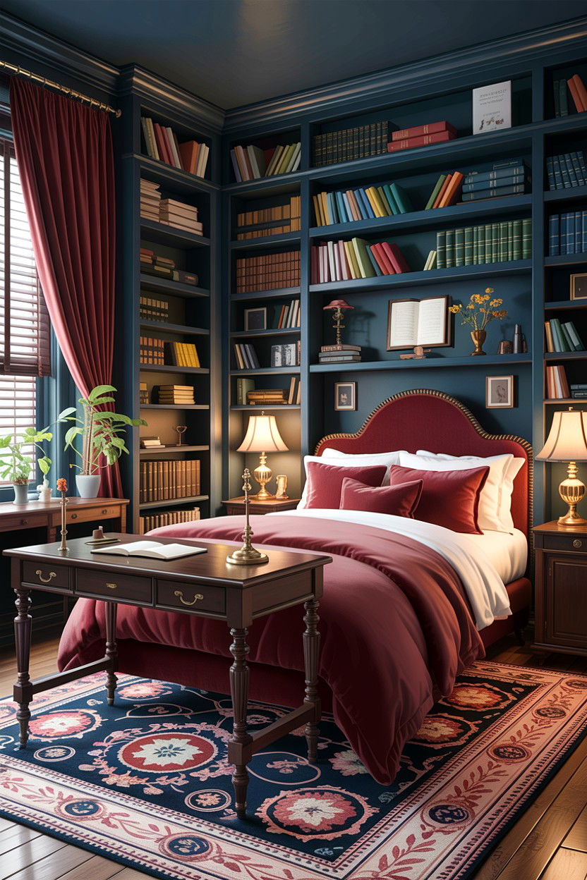 Dark Academia Bedroom - 30 bedroom styling ideas