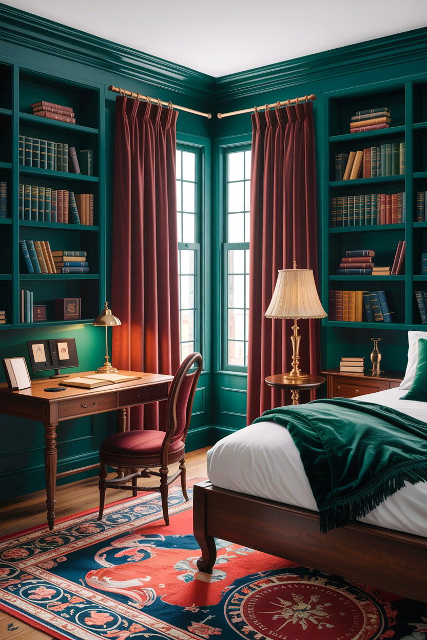 Dark Academia Bedroom - 30 bedroom vision boards