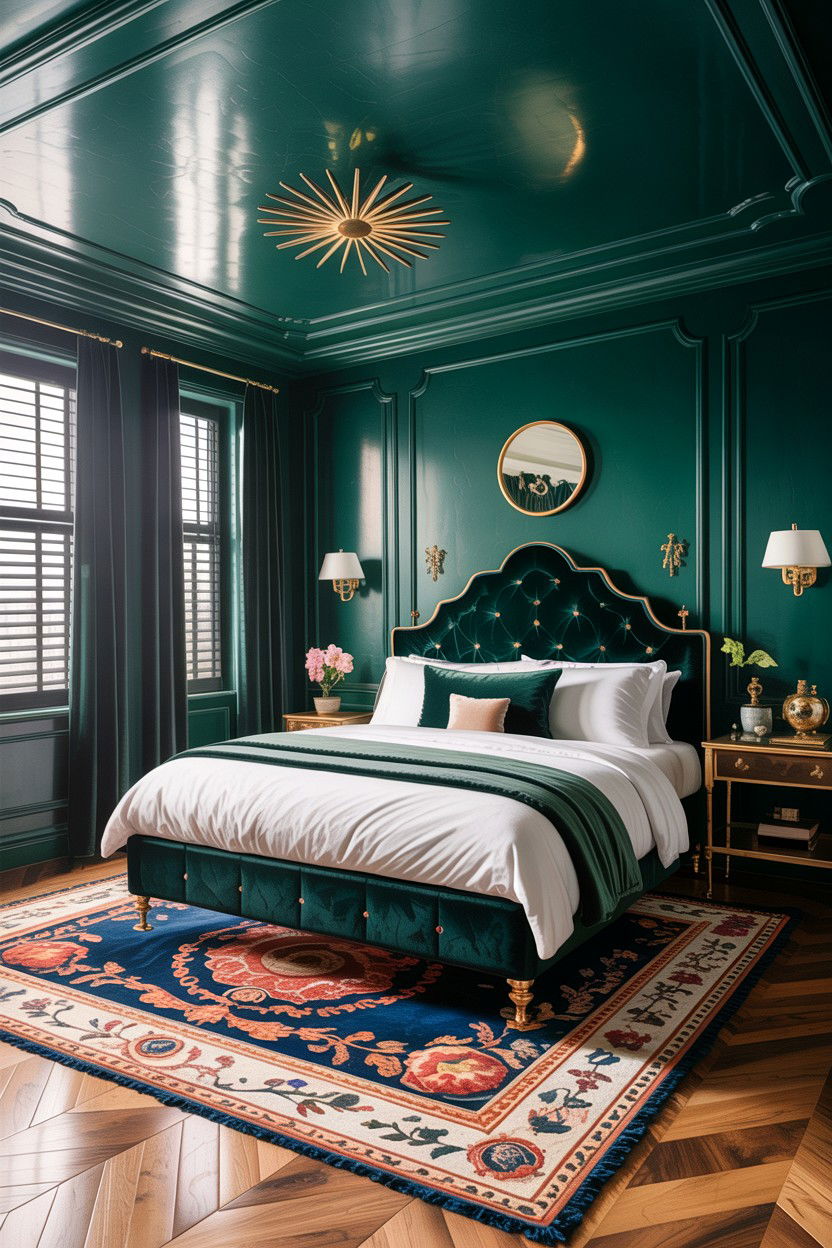 Dark Ceiling - 30 bedroom ceiling designs