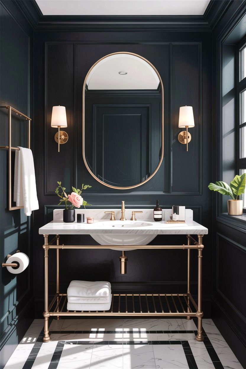 Dark Charcoal Bathroom Walls - 30 HGTV bathroom ideas