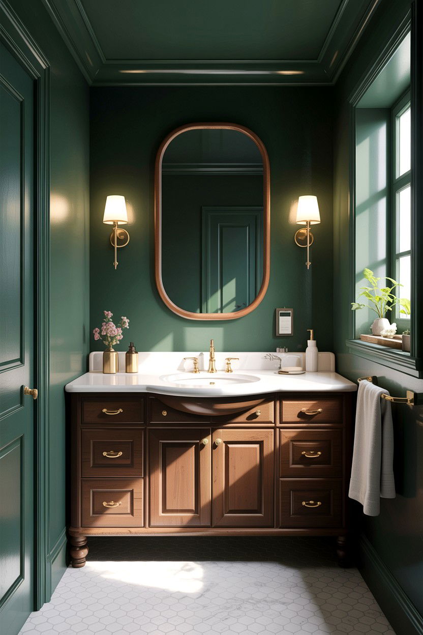 Dark Country Bathroom - 30 country bathroom ideas