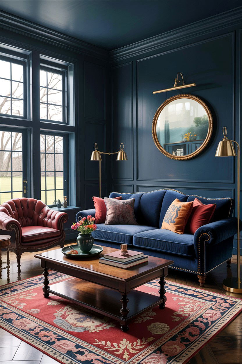 Dark Country Living Room - 30 country house living room ideas