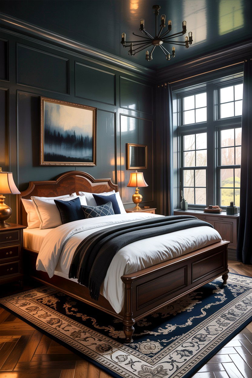 Dark Frame Bedroom Window - 30 bedroom picture windows