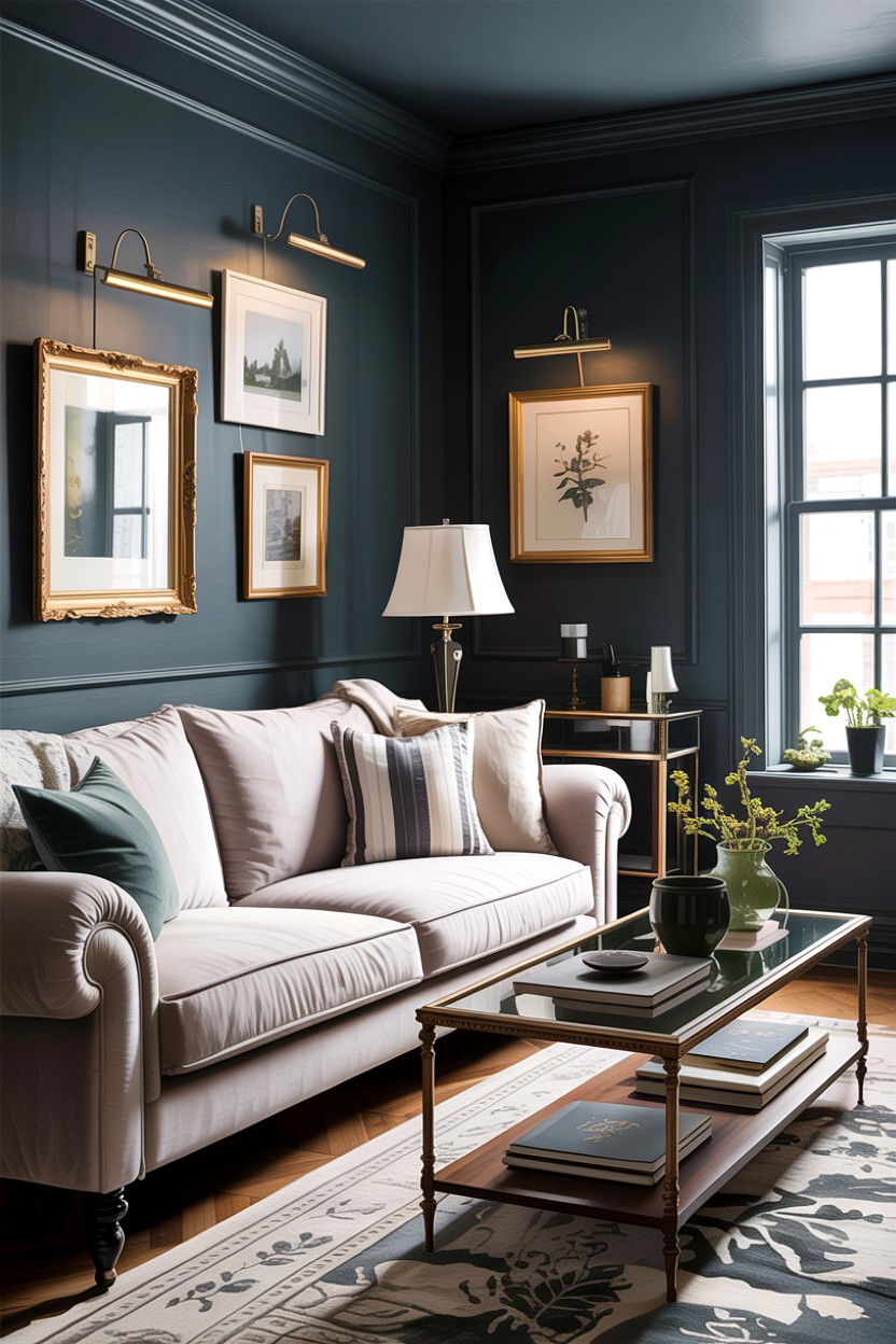 Dark Grey Living Room Walls - 30 traditional grey living room ideas