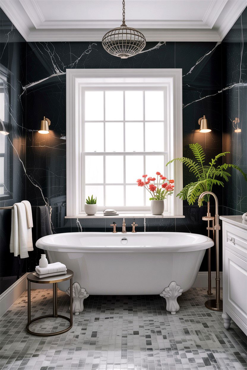 Dark Limestone Luxury Bathroom - 30 limestone bathroom ideas