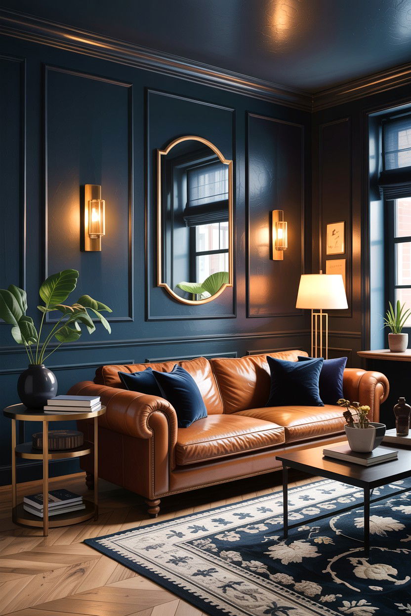 Dark Living Room - 30 easy living room ideas