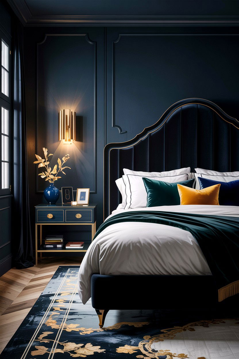 Dark Moody Bedroom - 30 easy bedroom ideas