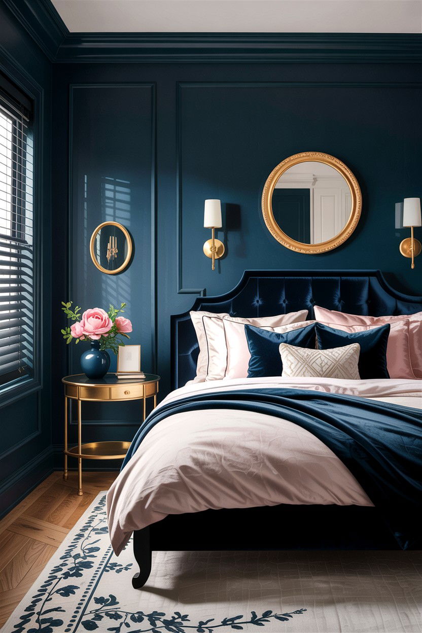 Dark Moody Bedroom - 30 feminine bedroom ideas