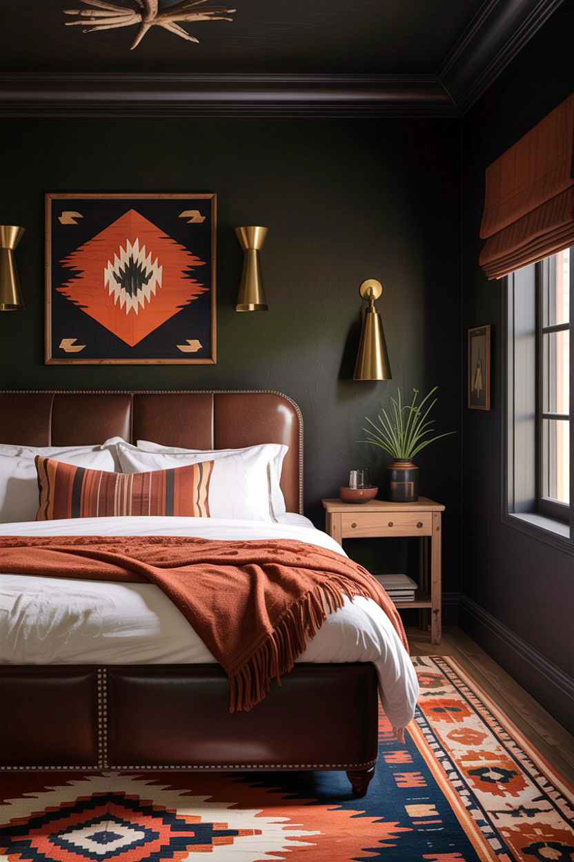 Dark Southwestern Bedroom - 30 Southwestern bedroom ideas