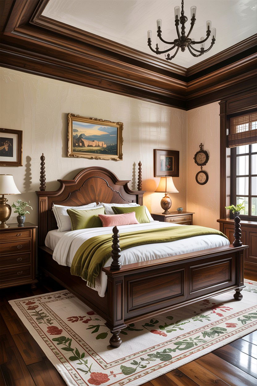 Dark Wood Bedroom - 30 Mediterranean bedroom ideas