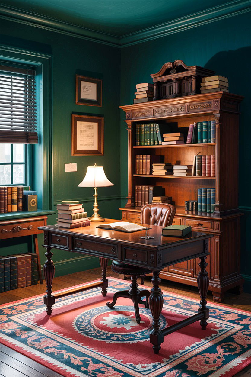Dark academia bedroom office - 30 bedroom workstation designs