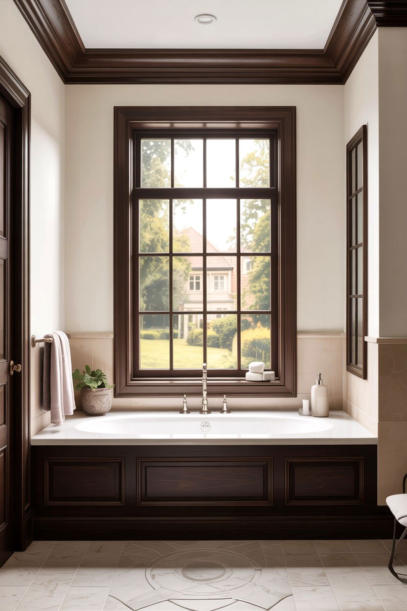 30 Warm Chocolate Brown Bathroom Ideas for a Spa Feel