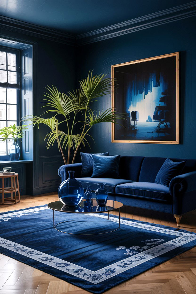 Dark monochromatic living room - 30 dark living room ideas