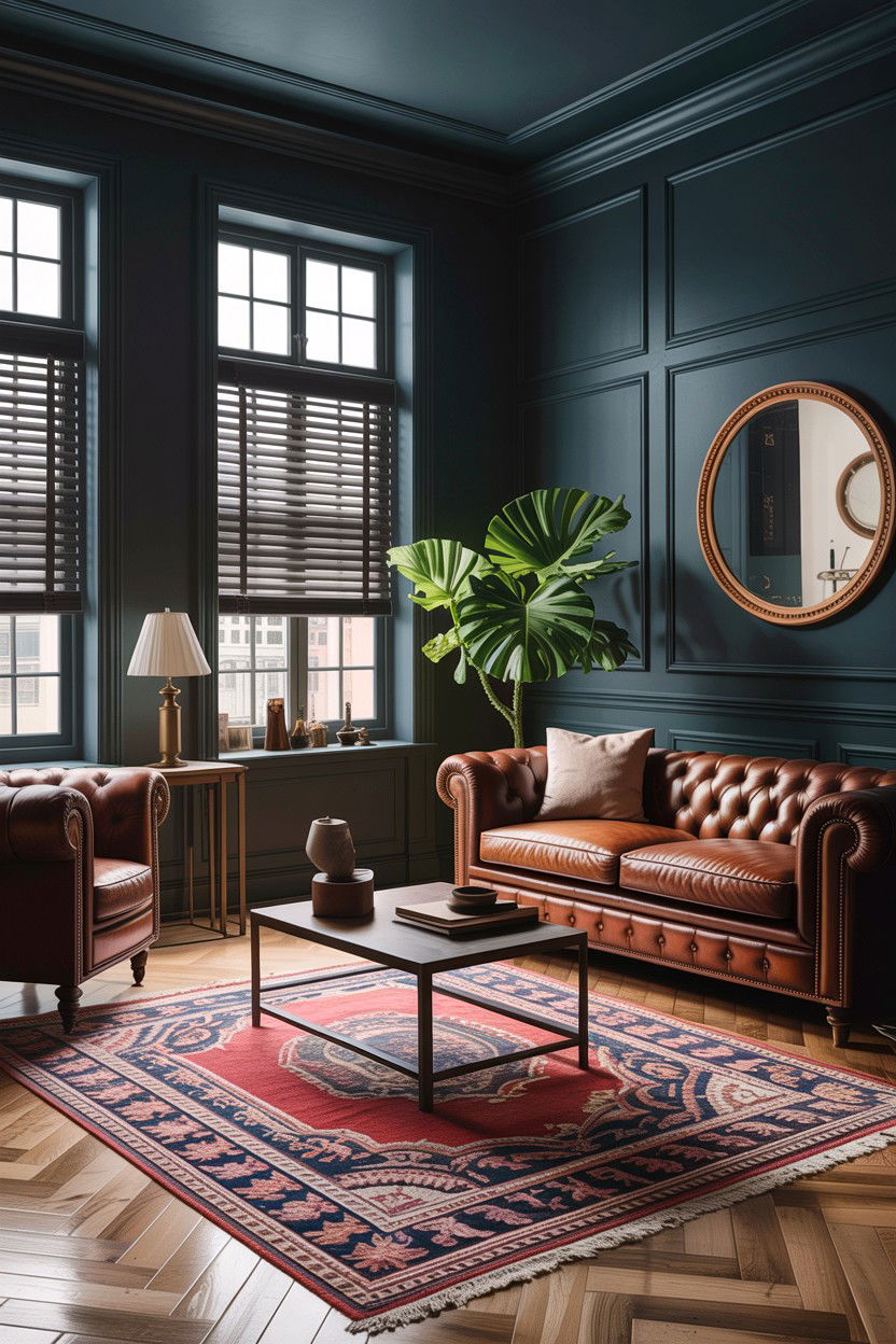 Dark transitional living room - 30 dark living room ideas