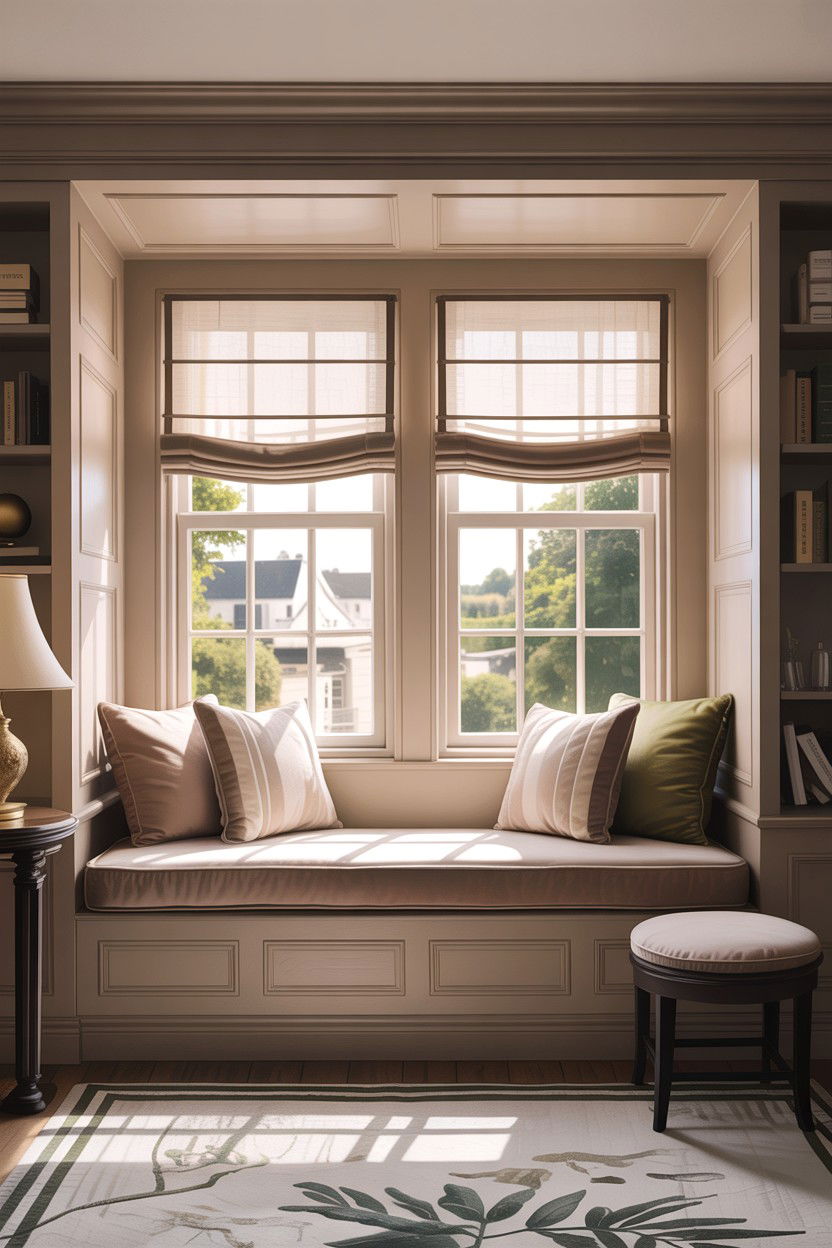 Deep window seat - 30 bedroom window seat ideas