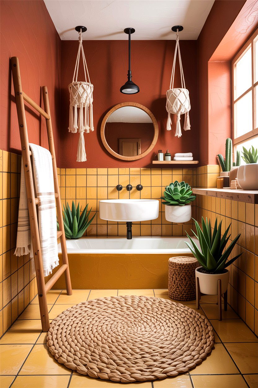 Desert Boho Bathroom - 30 desert bathroom ideas