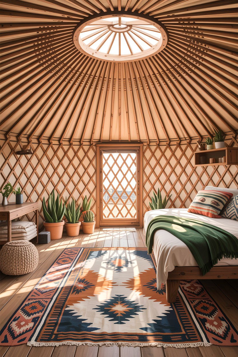 Desert Yurts Decor - 30 camping bedroom ideas
