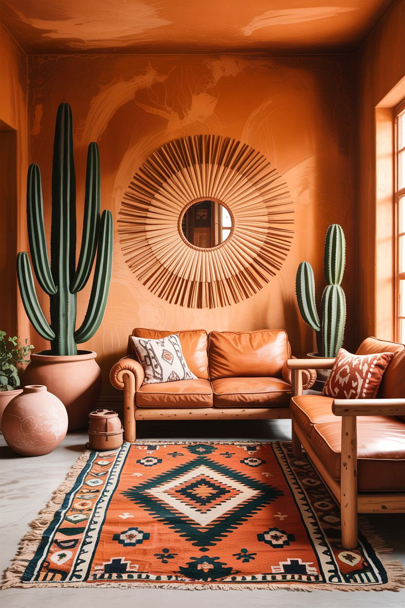 Desert boho living room - 30 bohemian living room ideas