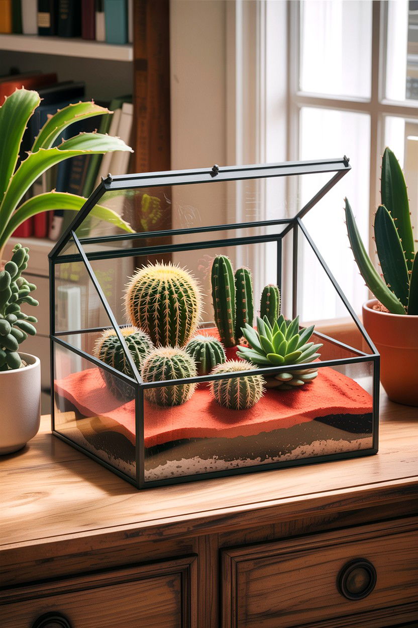 Desert terrarium - 30 bedroom terrariums