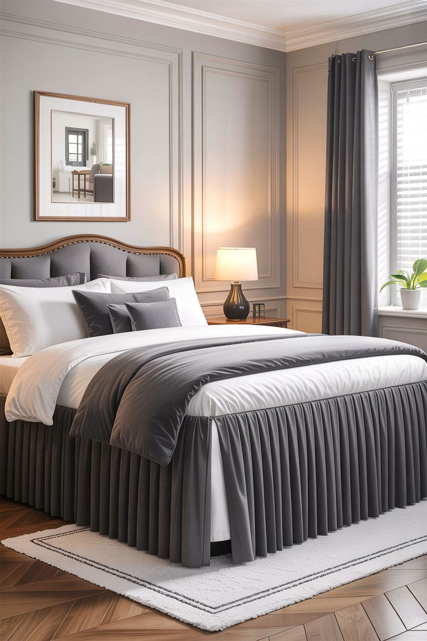 Detachable Bed Skirt - 30 bedroom dust ruffles