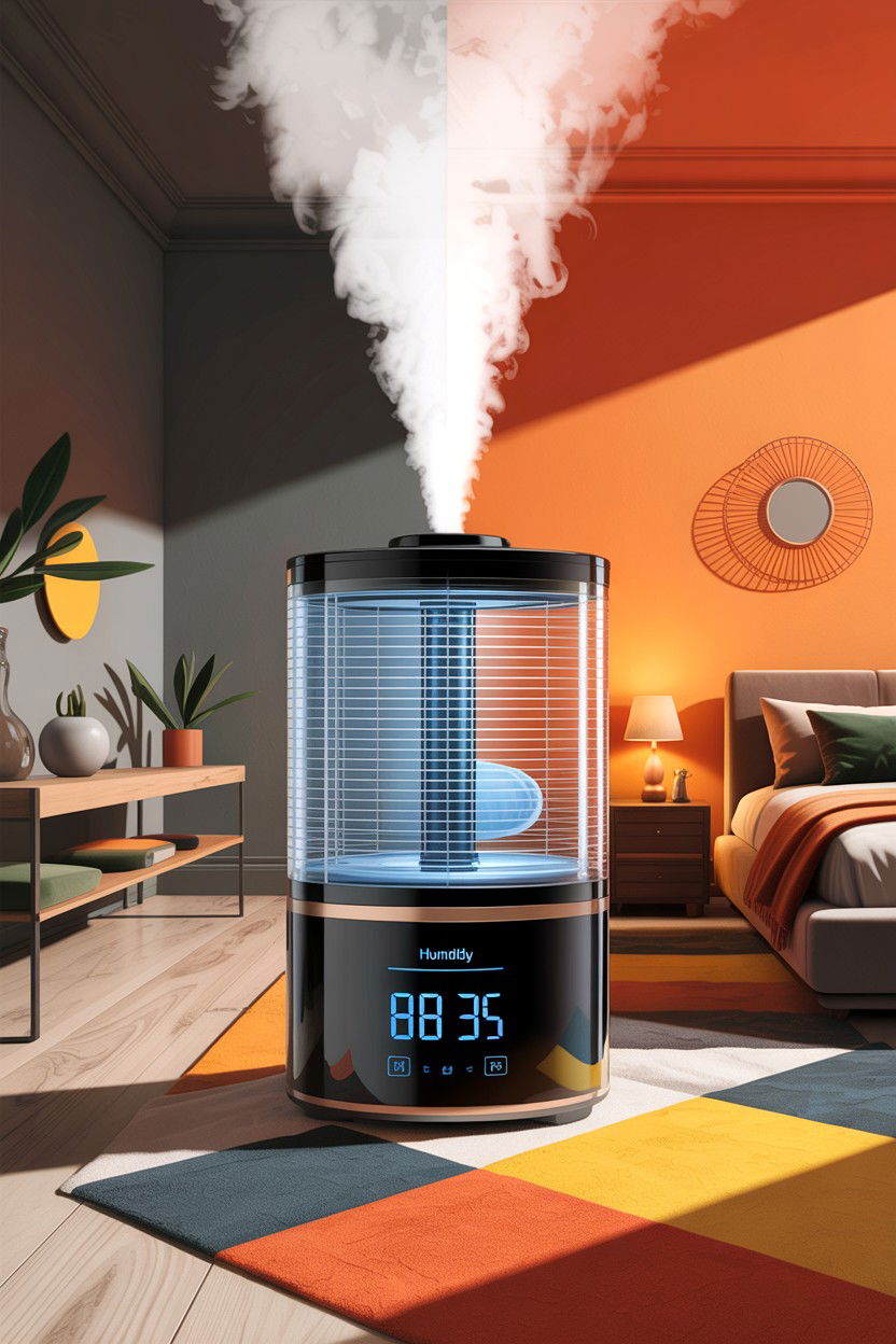 Digital Display Humidifier - 30 bedroom humidifiers